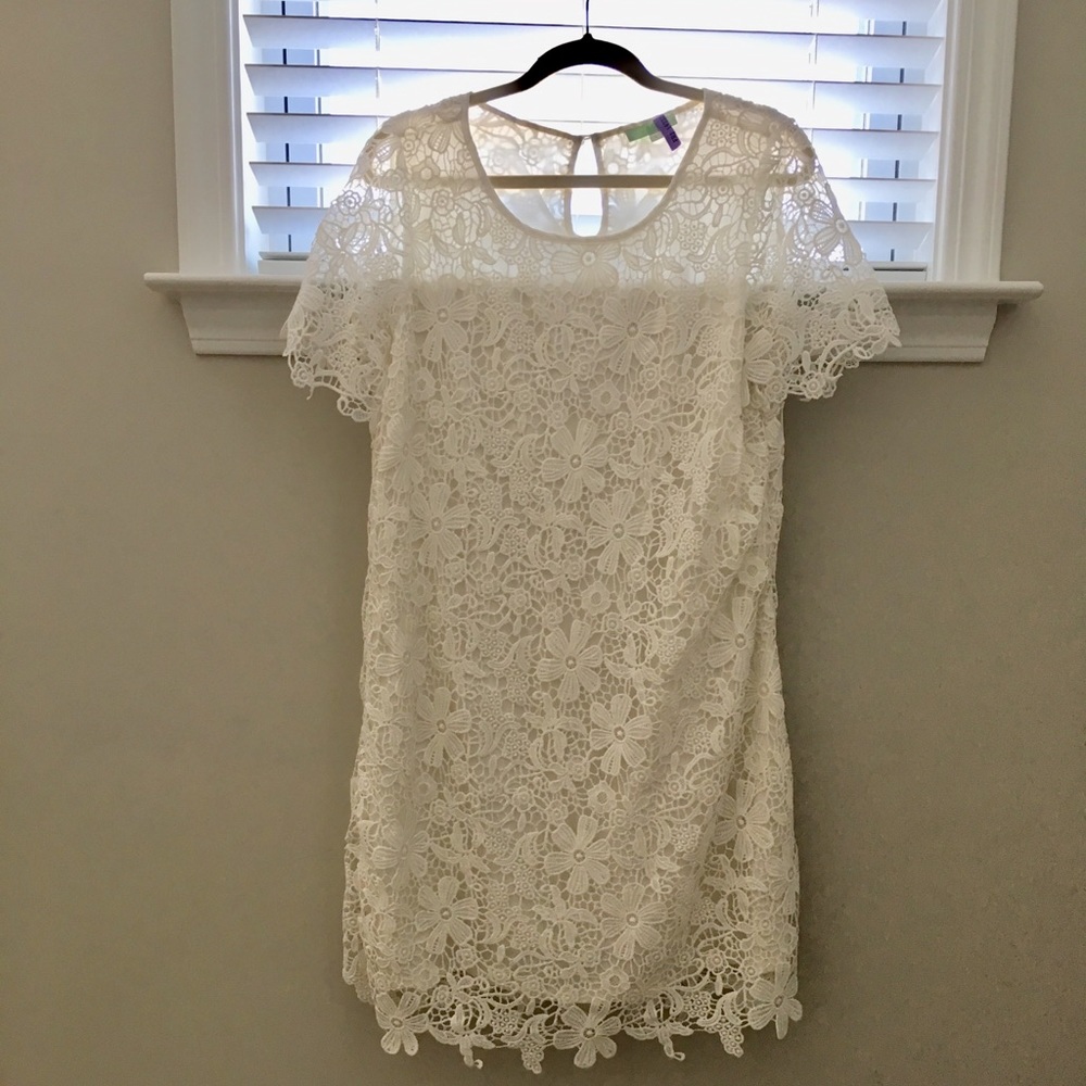 White Lace Dress (lined)